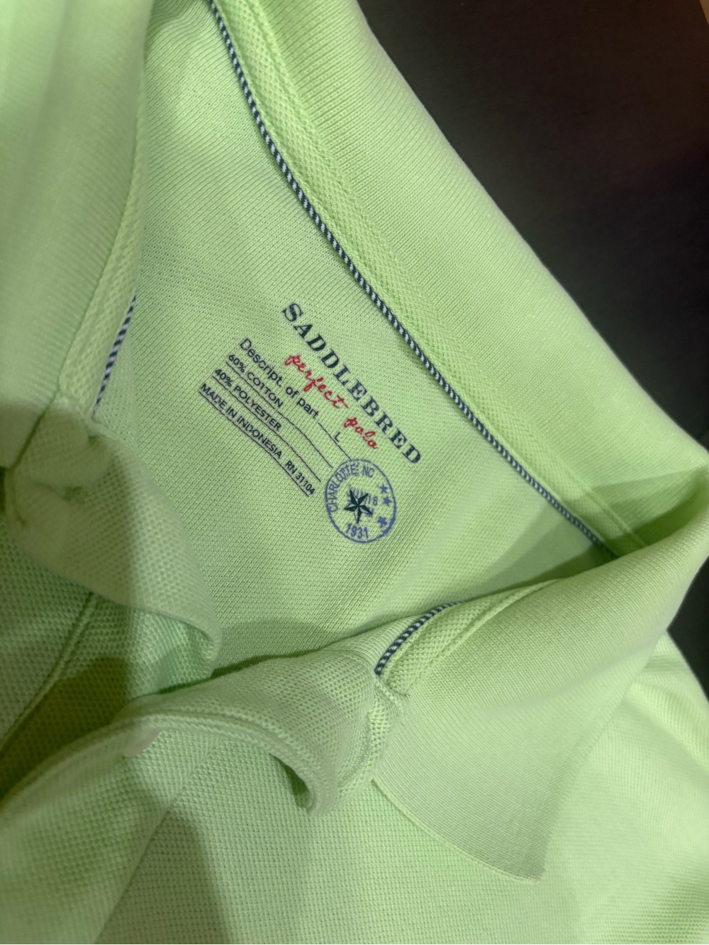 Saddlebred Men's  Polo shirt in Light Green